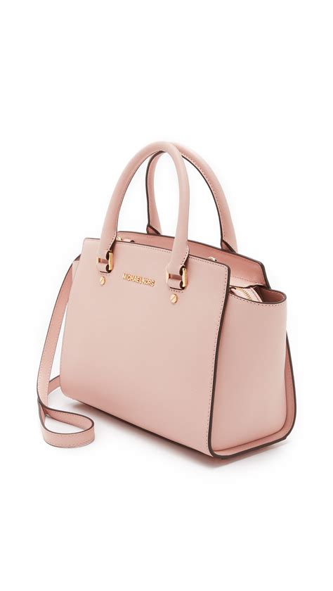 michael kors selma medium satchel pink|Michael Kors selma medium black.